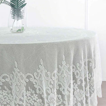 Jute & Lace Round Tablecloths