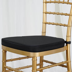 BLACK Chiavari Chair Cushion for Wood Resin Chiavari Chairs Party Event Decoration - 2inches Thick