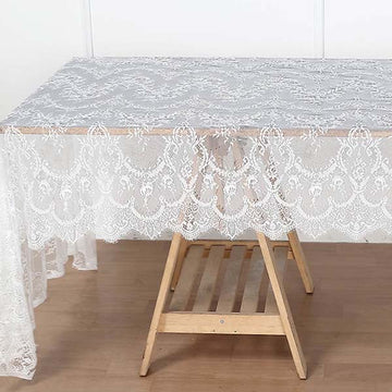 Jute & Lace Rectangle Tablecloths