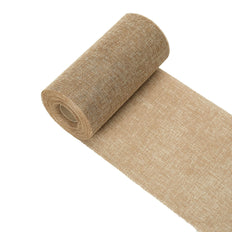 6 inch x 10 Yards | Natural | Polyester Burlap Fabric | Burlap Rolls Wholesale
