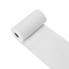 6inch x 10 Yards White Polyester Burlap Fabric, Burlap Rolls Wholesale